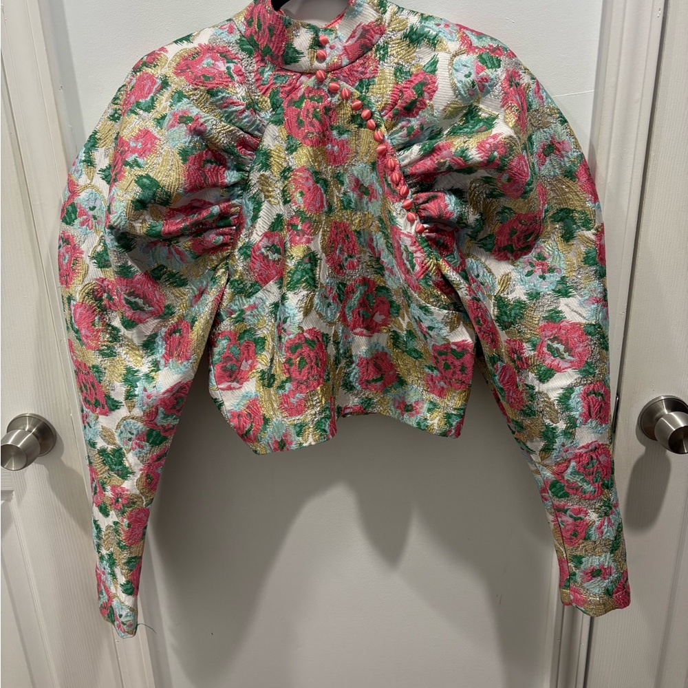 Floral Puff Sleeve Blouse